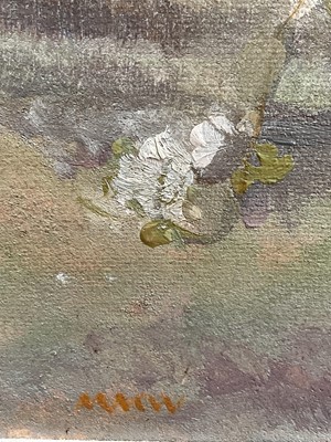 Lot 912 - *Amy Millar Watt (1900-1956) oil on board - Fruit Tree, signed, 32cm x 43cm, framed