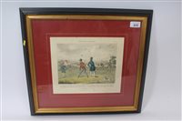 Lot 625 - George IV coloured etching - The Trail of...