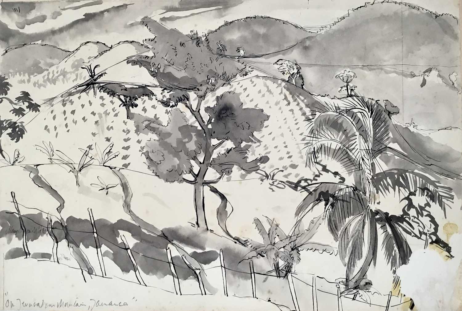 Lot 931 - *Mary Millar Watt (1924-2023) group of works on paper relating to a sketching tour to Jamaica in 1952