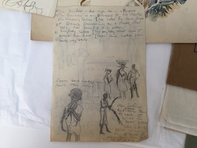Lot 931 - *Mary Millar Watt (1924-2023) group of works on paper relating to a sketching tour to Jamaica in 1952