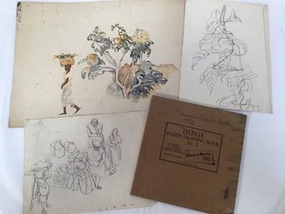 Lot 931 - *Mary Millar Watt (1924-2023) group of works on paper relating to a sketching tour to Jamaica in 1952