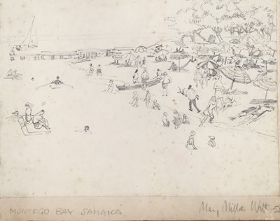 Lot 931 - *Mary Millar Watt (1924-2023) group of works on paper relating to a sketching tour to Jamaica in 1952