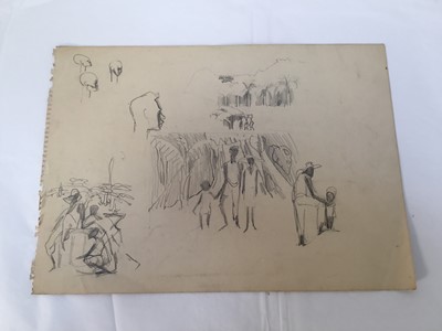 Lot 931 - *Mary Millar Watt (1924-2023) group of works on paper relating to a sketching tour to Jamaica in 1952