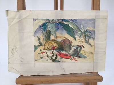 Lot 931 - *Mary Millar Watt (1924-2023) group of works on paper relating to a sketching tour to Jamaica in 1952