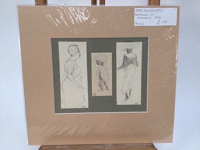 Lot 931 - *Mary Millar Watt (1924-2023) group of works on paper relating to a sketching tour to Jamaica in 1952