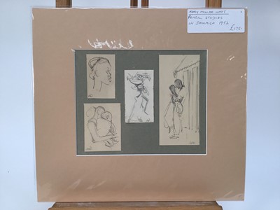 Lot 931 - *Mary Millar Watt (1924-2023) group of works on paper relating to a sketching tour to Jamaica in 1952