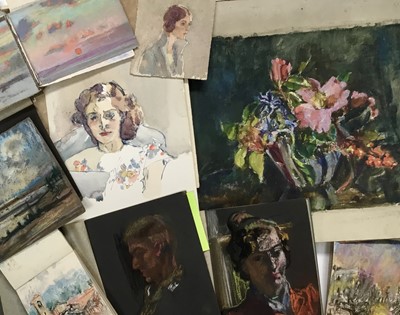Lot 924 - *Amy Millar Watt (1900-1956), large collection of sketchbooks and sketchbook material