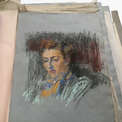 Lot 924 - *Amy Millar Watt (1900-1956), large collection of sketchbooks and sketchbook material