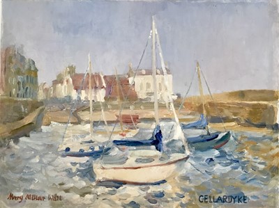 Lot 925 - *Mary Millar Watt (1924-2023) oil on board, Cellardyke, signed, and a collection of unframed works in a variety of media
