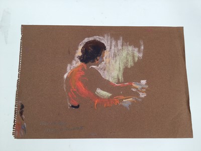 Lot 925 - *Mary Millar Watt (1924-2023) oil on board, Cellardyke, signed, and a collection of unframed works in a variety of media