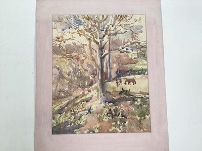 Lot 925 - *Mary Millar Watt (1924-2023) oil on board, Cellardyke, signed, and a collection of unframed works in a variety of media