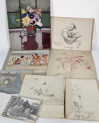 Lot 932 - *Mary Millar Watt (1924-2023) large collection of sketches and works in a variety of media