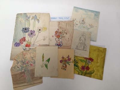 Lot 932 - *Mary Millar Watt (1924-2023) large collection of sketches and works in a variety of media