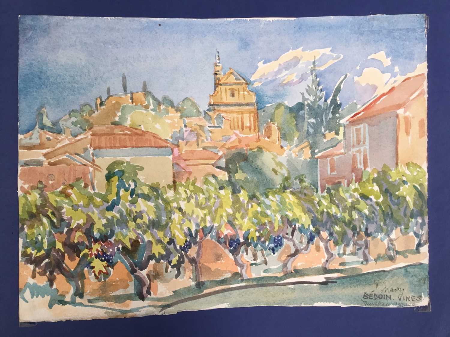 Lot 927 - *Mary Millar Watt (1924-2023) 'A week in Provence' collection of watercolours, presented in an album