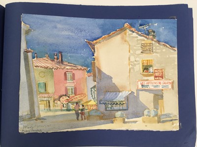 Lot 927 - *Mary Millar Watt (1924-2023) 'A week in Provence' collection of watercolours, presented in an album