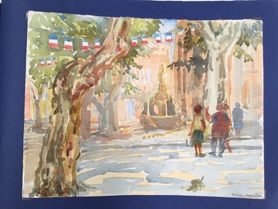 Lot 927 - *Mary Millar Watt (1924-2023) 'A week in Provence' collection of watercolours, presented in an album