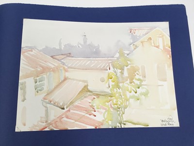 Lot 927 - *Mary Millar Watt (1924-2023) 'A week in Provence' collection of watercolours, presented in an album