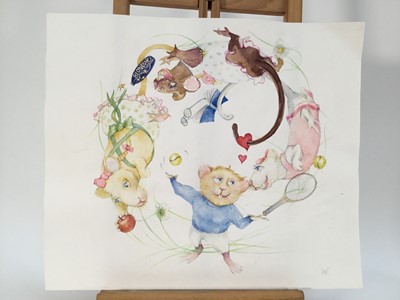 Lot 946 - *Louise Millar Watt (b. 1963) good collection of unframed works on paper in a variety of media