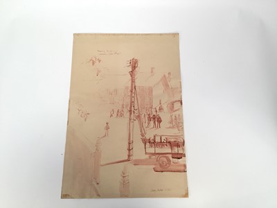 Lot 929 - *Mary Millar Watt (1924-2023) four works relating to Lavenham, unframed