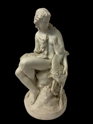 Lot 314 - Parian ware figure