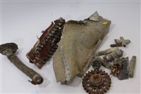 Lot 635 - Second World War aircraft crash relics - wing...