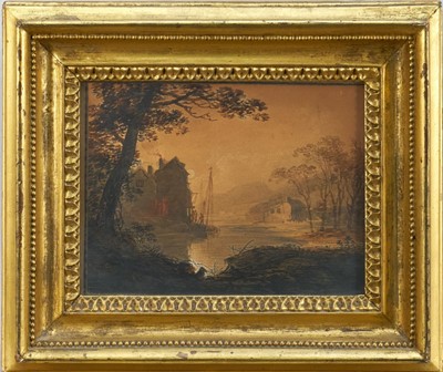 Lot 1196 - William Payne (1755-1830) watercolour - Glamorganshire Landscape, in glazed gilt frame