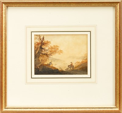 Lot 1195 - William Payne, 19th century, watercolour - The Catwalk, Plymouth, signed, in glazed gilt frame