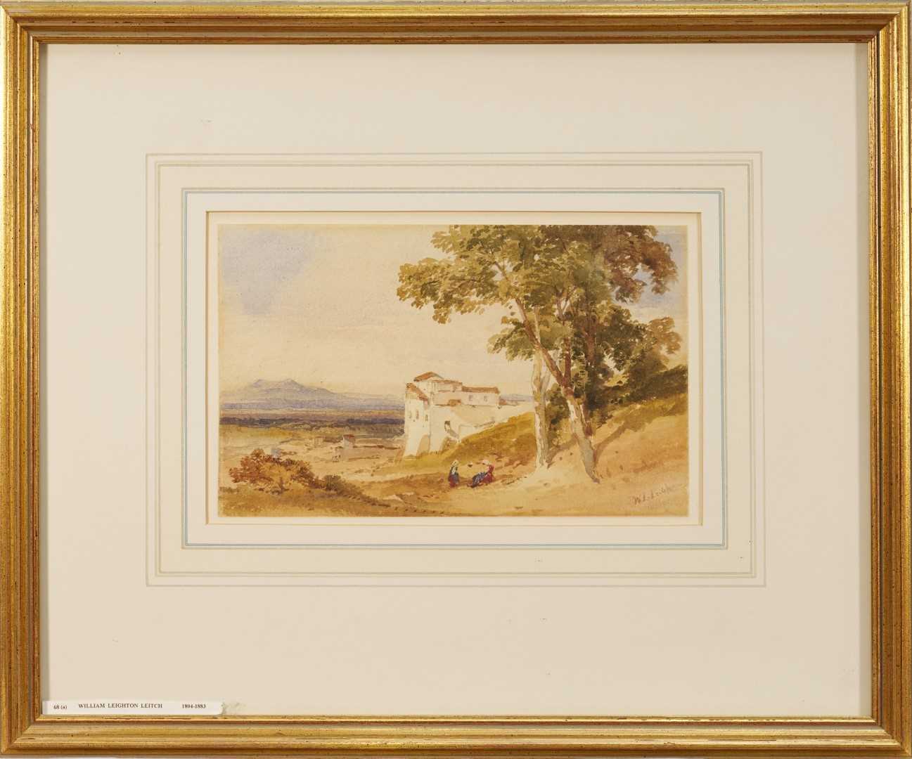 Lot 127 - William Leighton Leitch (1804-1883) watercolour - Desert Landscape, signed and indistinctly inscribed, 15cm x 24cm, in glazed gilt frame