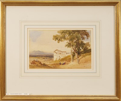 Lot 1176 - William Leighton Leitch (1804-1883) watercolour - Desert Landscape, signed and indistinctly inscribed, 15cm x 24cm, in glazed gilt frame