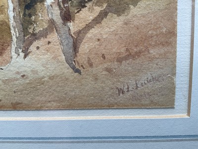 Lot 127 - William Leighton Leitch (1804-1883) watercolour - Desert Landscape, signed and indistinctly inscribed, 15cm x 24cm, in glazed gilt frame