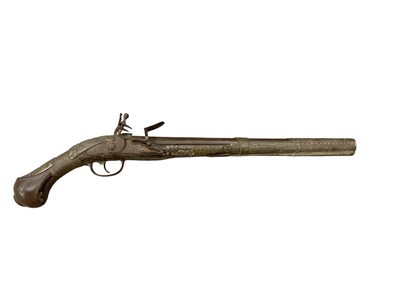 Lot 981 - 19th century Ottoman Flintlock holster pistol
