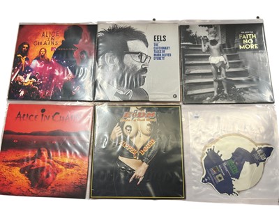 Lot 2208 - Selection of approx 30 LP's including Franz Ferdinand, Foo Fighters, Faith No More, Eels, Alice in Chains, Afghan Wigs, The Gaslight Anthem and Ezra Furman. All vinyl appears unplayed....