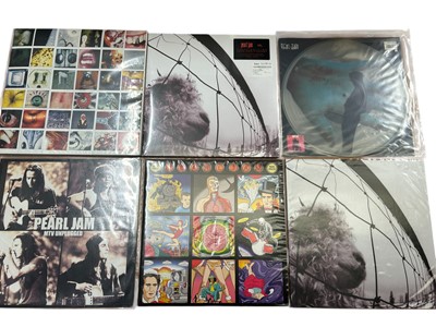 Lot 2211 - Selection of approx 30 LP's including Pearl Jam, Sonic Youth, The Kills and Bob Mould. All vinyl appears unplayed. Storge box not included.