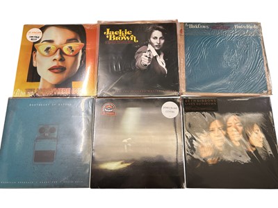 Lot 2215 - Selection of approx 30 LP records including Mercury Rev, Bloc Party, Beth Gibbons, Thunder, Mansun, Underworld, Tricky, Super Furry Animals and Zero 7. All vinyl appears unplayed. Stora...