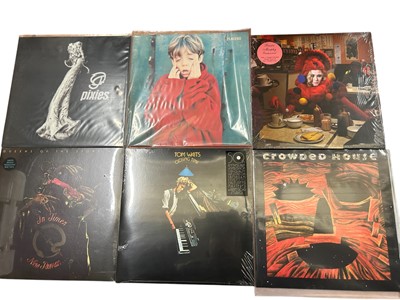 Lot 2221 - Selection of approx 30 LP’s including Depeche Mode, Placebo, Pixies, Franz Ferdinand, Thunder, Red Hot Chilli Peppers, The Black Keys and Beck. Vinyl appears to be unplayed. Storage bo...