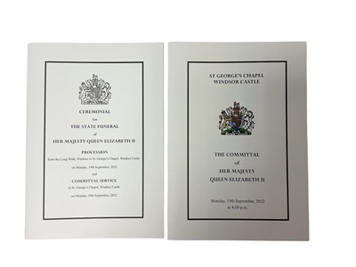 Lot 117 - The Funeral of H.M. Queen Elizabeth II, 19th September 2022, Ceremonial & Committal