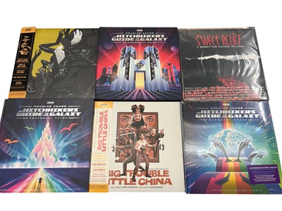 Lot 2225 - Selection of 15 LP’s featuring Soundtracks including Blade Runner 2049, Hitchhiker’s Guide to the Galaxy - Hexagonal Phase, also Quintessential phase, Quandary Phase, Tron Le...