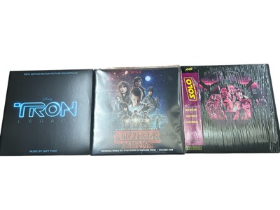 Lot 2225 - Selection of 15 LP’s featuring Soundtracks including Blade Runner 2049, Hitchhiker’s Guide to the Galaxy - Hexagonal Phase, also Quintessential phase, Quandary Phase, Tron Le...