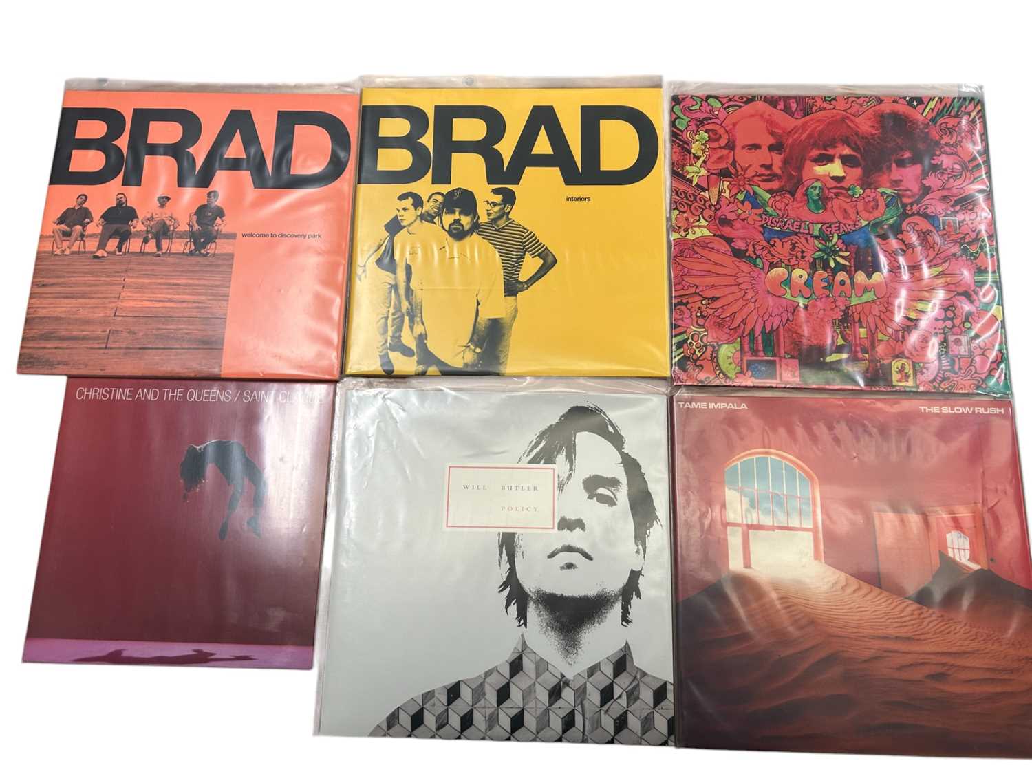 Lot 2226 - Selection of approx 30 LP’s including Brad, Cream, Christine and The Queens, CSS, Chris Cornell, Bloc Party and The Black Keys. All vinyl appears unplayed. Storage box not in...