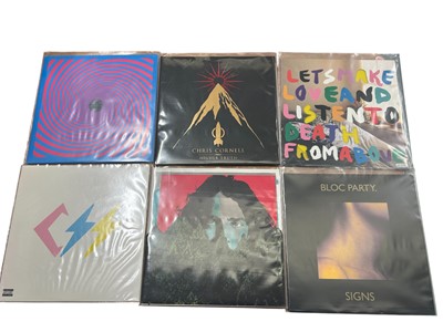 Lot 2226 - Selection of approx 30 LP’s including Brad, Cream, Christine and The Queens, CSS, Chris Cornell, Bloc Party and The Black Keys. All vinyl appears unplayed. Storage box not in...