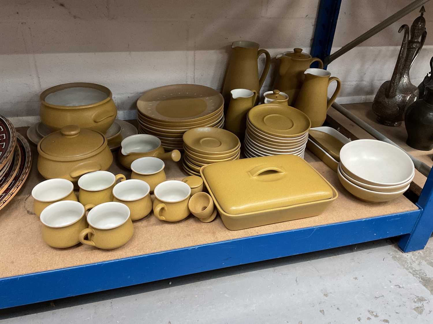 Lot 104 - Denby Ode pottery breakfast / dinner service (56 pieces)