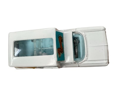 Lot 1570 - Corgi Toys Kennel Service Wagon (based on the Chevrolet Impala) with four dogs (two poodles - sitting mongrel missing), two boxes No.486, plus Rice's Beaufort Double Horse Box (no horses), boxed...