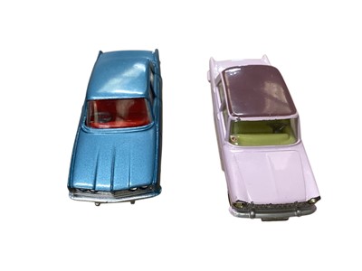 Lot 1569 - Corgi Toys Ghia L.6.4 No.241 (x2), Le Dandy Coupe No.259, Lancia Fulvia Sport Zagato No.332, Rover 2000 No.252, Fiat 2100 No.232, Volkswagen 1500 Karman Gaia No.239, Austin A40 Saloon No.216, Au...