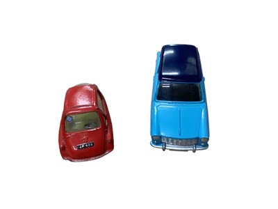 Lot 1569 - Corgi Toys Ghia L.6.4 No.241 (x2), Le Dandy Coupe No.259, Lancia Fulvia Sport Zagato No.332, Rover 2000 No.252, Fiat 2100 No.232, Volkswagen 1500 Karman Gaia No.239, Austin A40 Saloon No.216, Au...