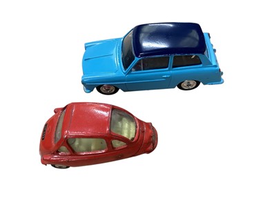 Lot 1569 - Corgi Toys Ghia L.6.4 No.241 (x2), Le Dandy Coupe No.259, Lancia Fulvia Sport Zagato No.332, Rover 2000 No.252, Fiat 2100 No.232, Volkswagen 1500 Karman Gaia No.239, Austin A40 Saloon No.216, Au...
