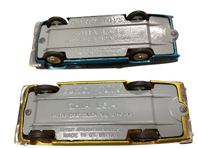 Lot 1569 - Corgi Toys Ghia L.6.4 No.241 (x2), Le Dandy Coupe No.259, Lancia Fulvia Sport Zagato No.332, Rover 2000 No.252, Fiat 2100 No.232, Volkswagen 1500 Karman Gaia No.239, Austin A40 Saloon No.216, Au...