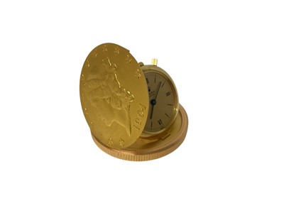 Lot 787 - Rare Rolex gold concealed 20 dollar coin watch