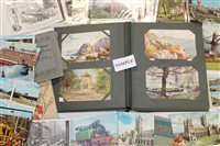 Lot 2455 - PostCarsds in album and loose - including G.B....