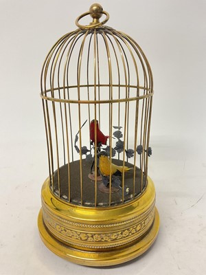 Lot 1027 - 20th century singing bird automaton