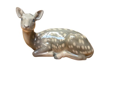 Lot 925 - Bing & Grondahl porcelain model of a deer, no. 1930